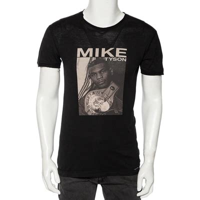 Dolce & Gabbana Black Mike Tyson Printed Cotton T